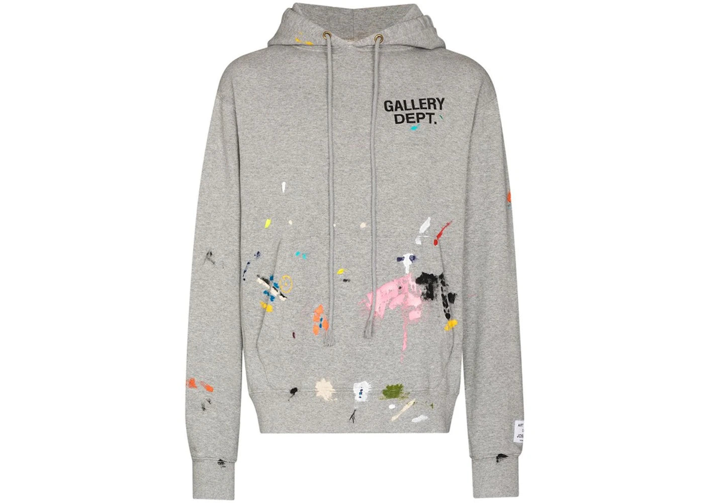 Sweat à capuche gris avec logo du peintre du département de la galerie