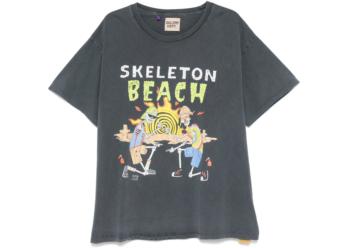 Gallery Dept. Skeleton Beach T-shirt-Black