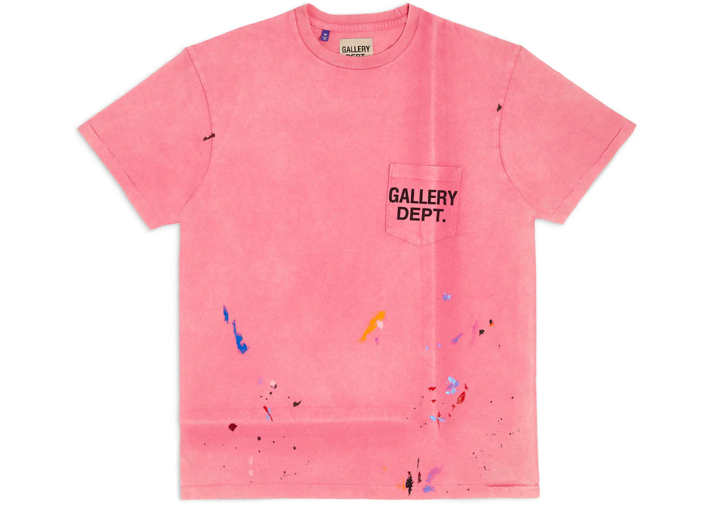 T-shirt à logo vintage peint Gallery Dept. - Saumon