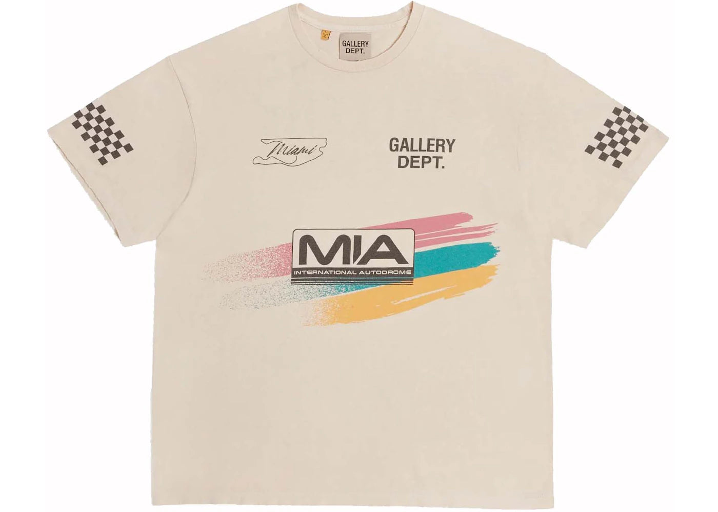 Gallery Dept. x Miami International Autodrone  InchMiami Grand Prix Inch MIA Merch Tee Archival White