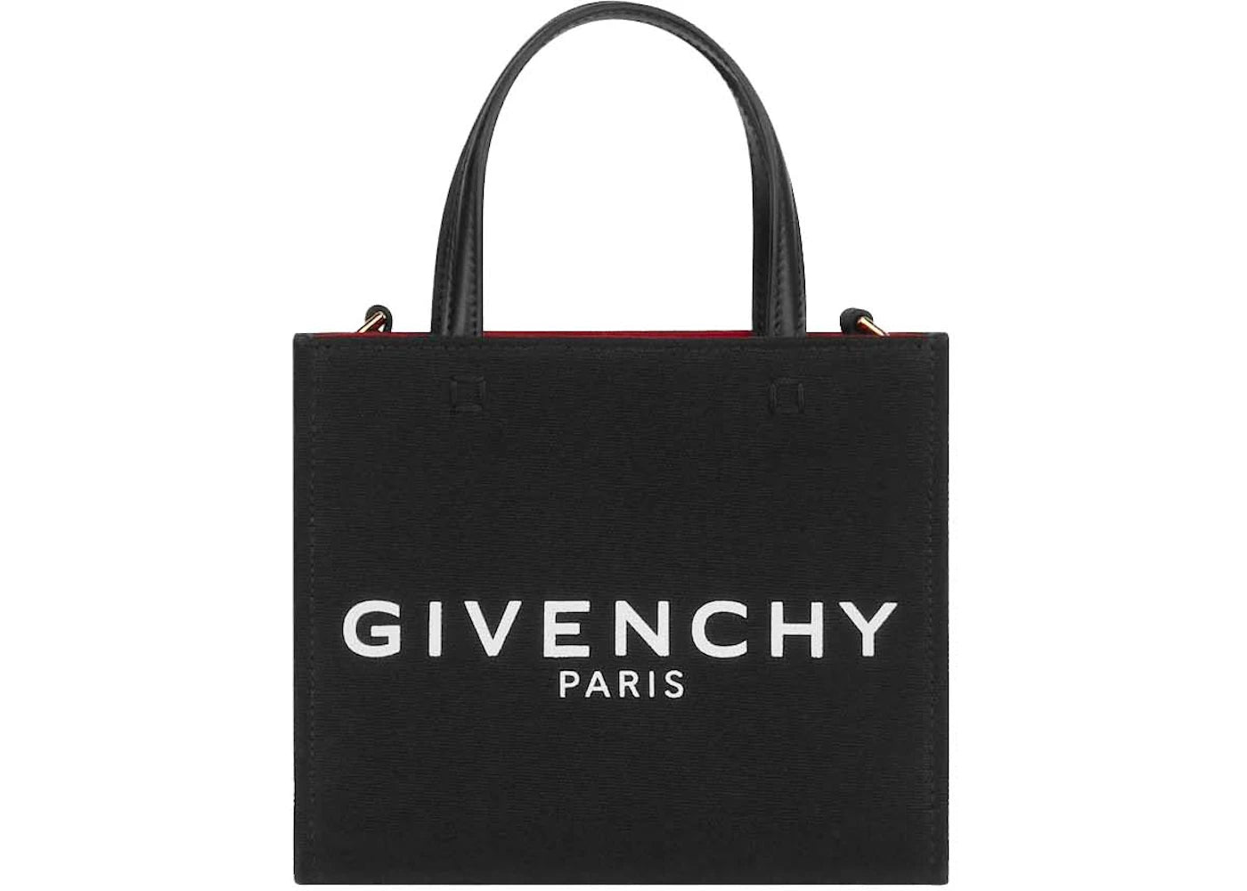 Givenchy Mini G-Tote Shopping Bag in Canvas Black - main view