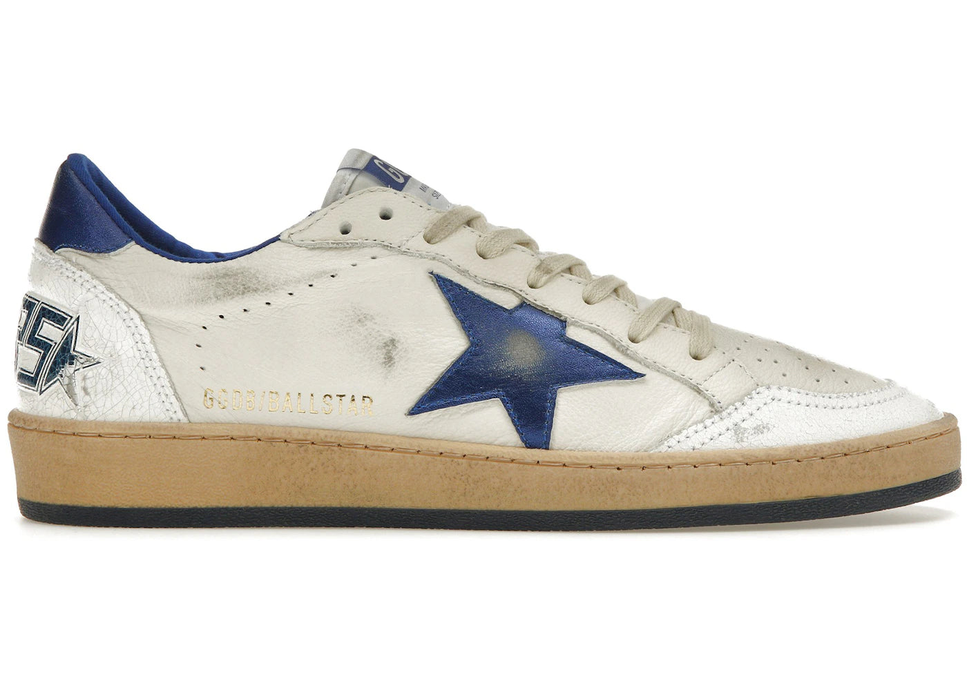 Golden Goose Ball-Star Low-White Bluette