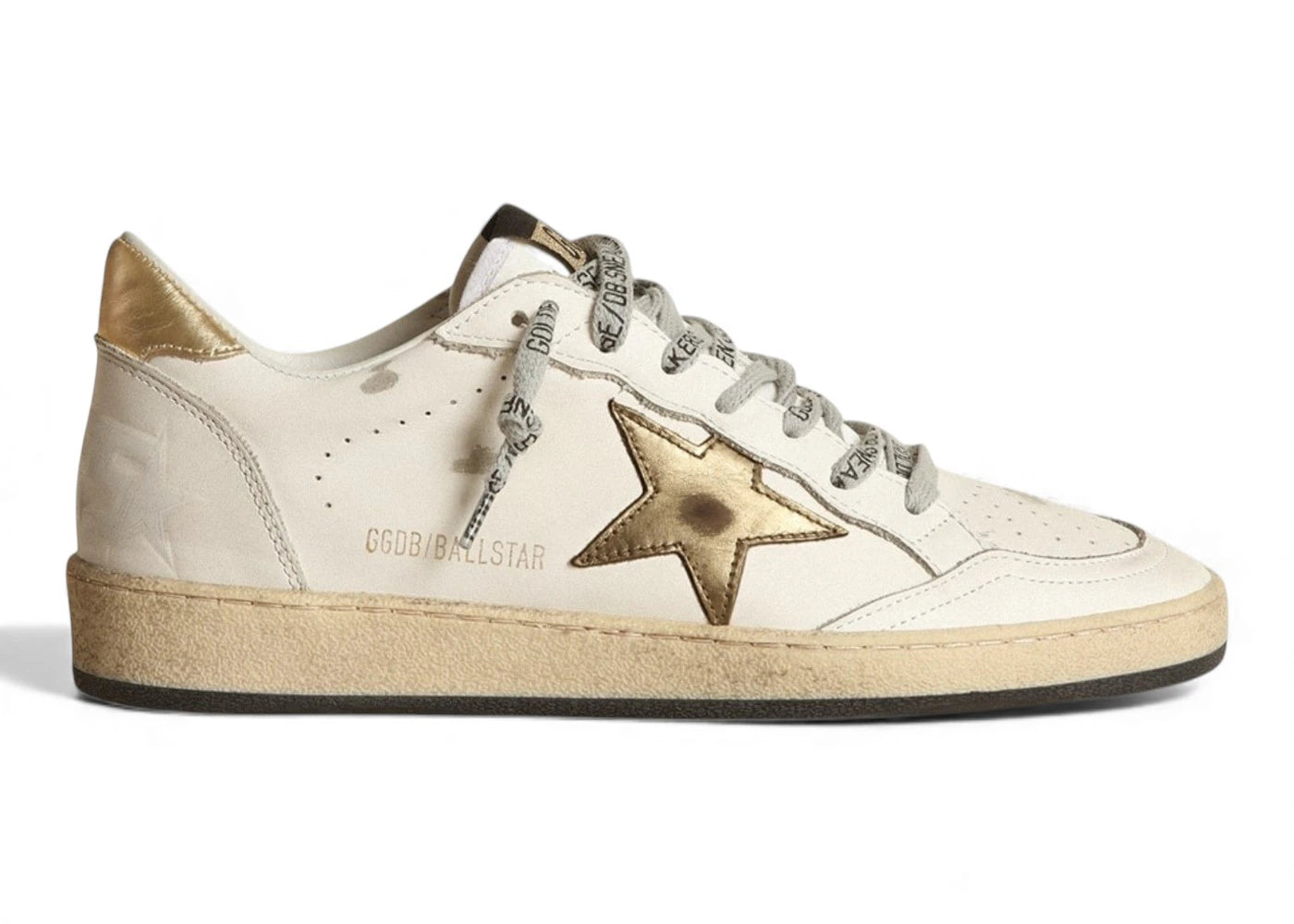 Golden Goose Ball Star Low White Gold Star