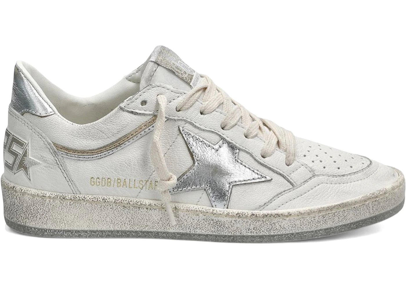 Golden Goose Ball Star Optic White Silver