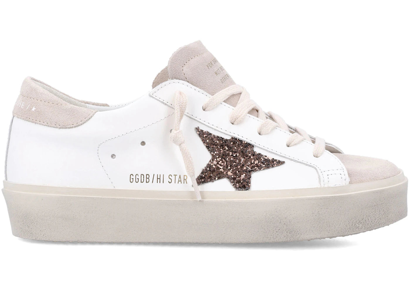 Golden Goose Hi Star White Beige