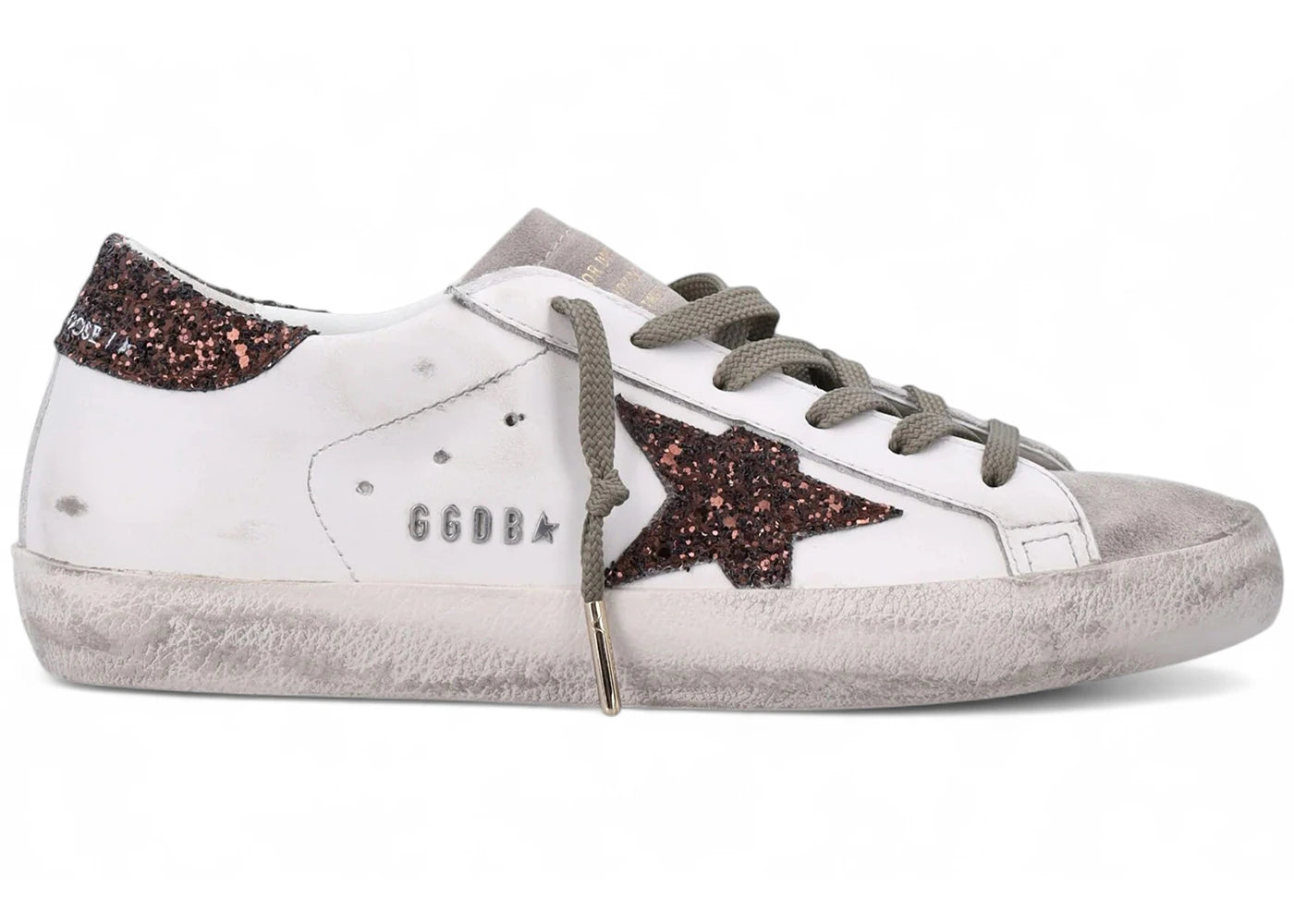 Golden Goose Super-Star Milk Brown Glitter