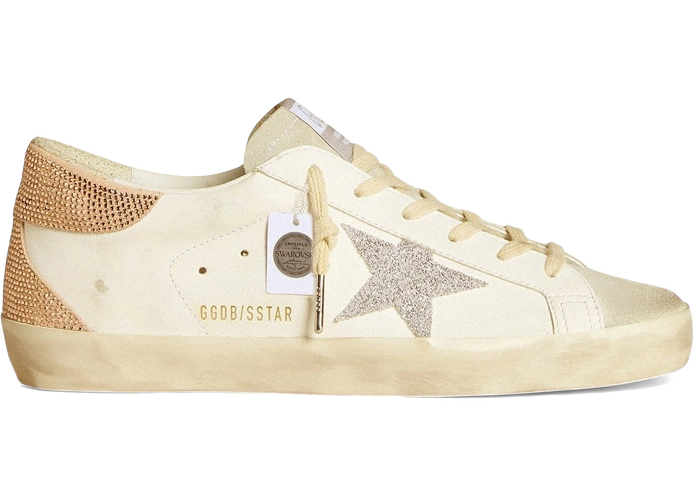Golden Goose Super-Star Swarovski White Ice Crystal