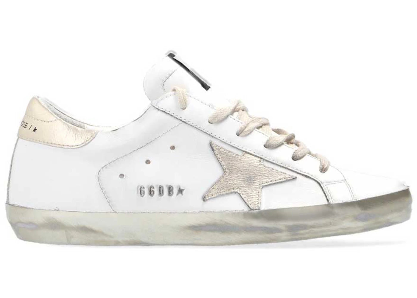 Golden Goose Super-Star White Gold Sparkle