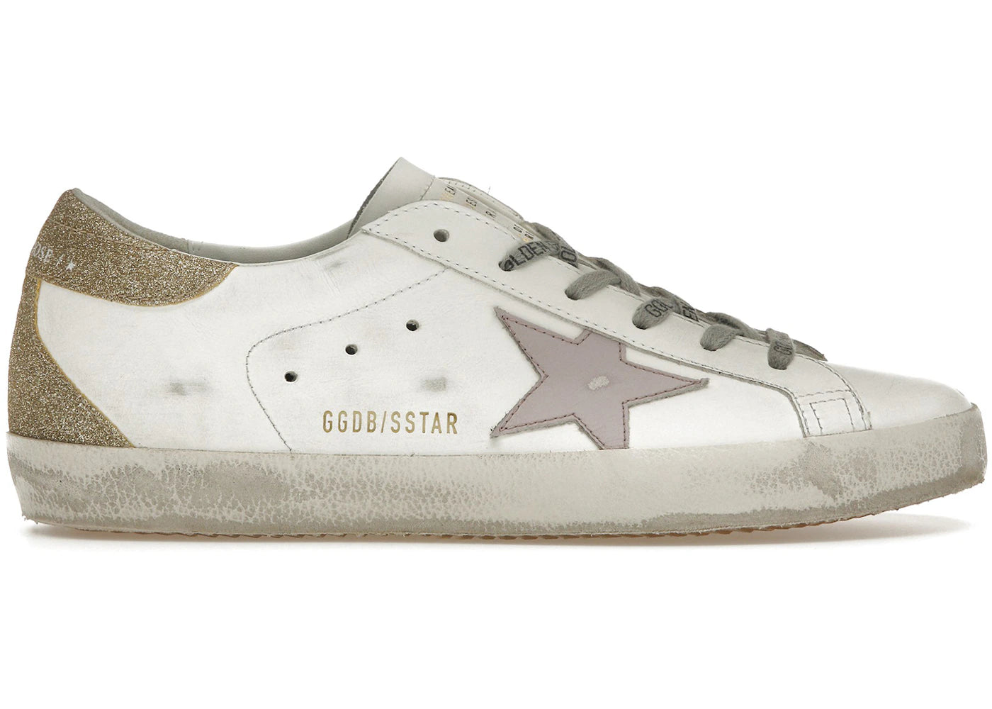 Golden Goose Superstar White Lilac Platinum