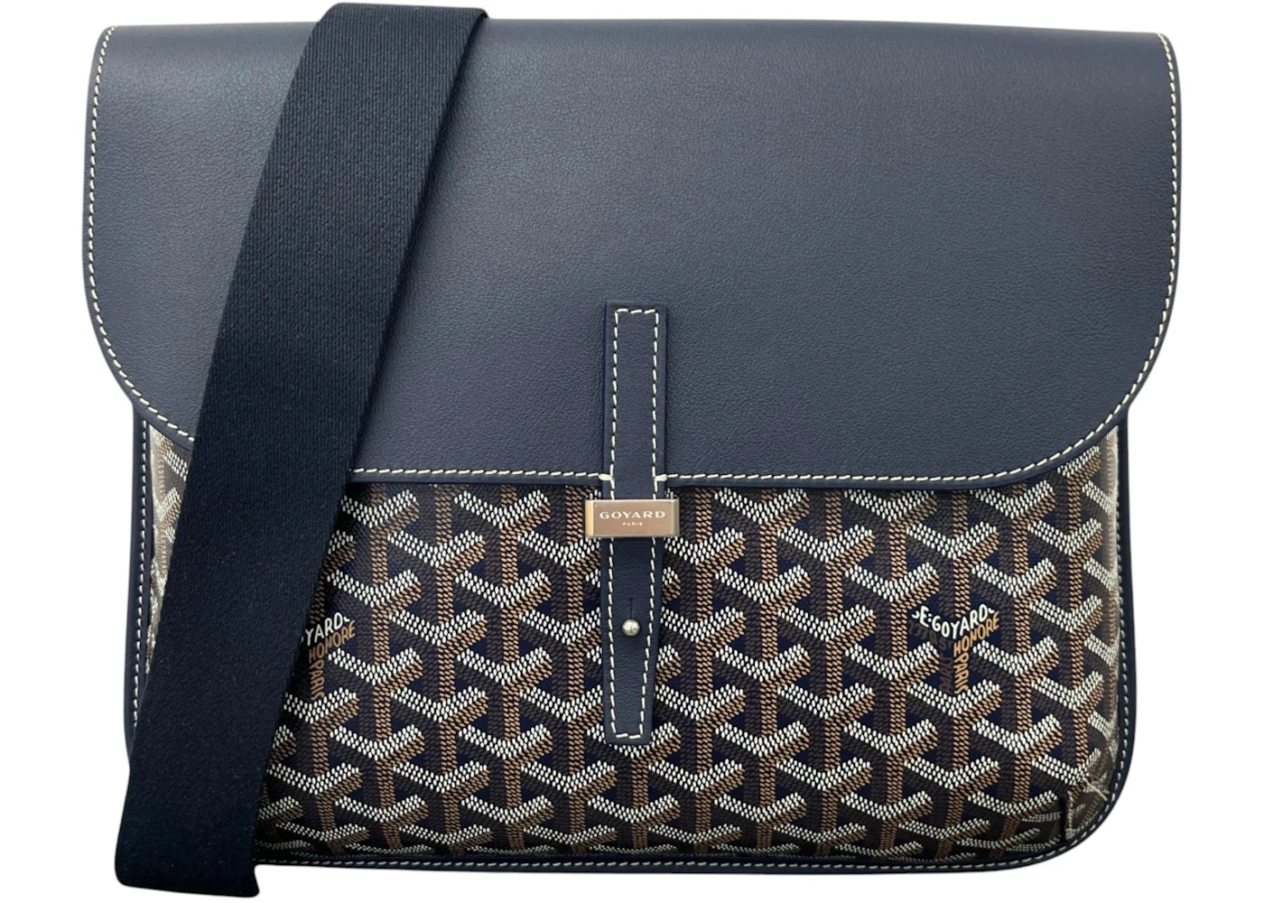 Goyard Coursier Messenger Bag Navy - main view