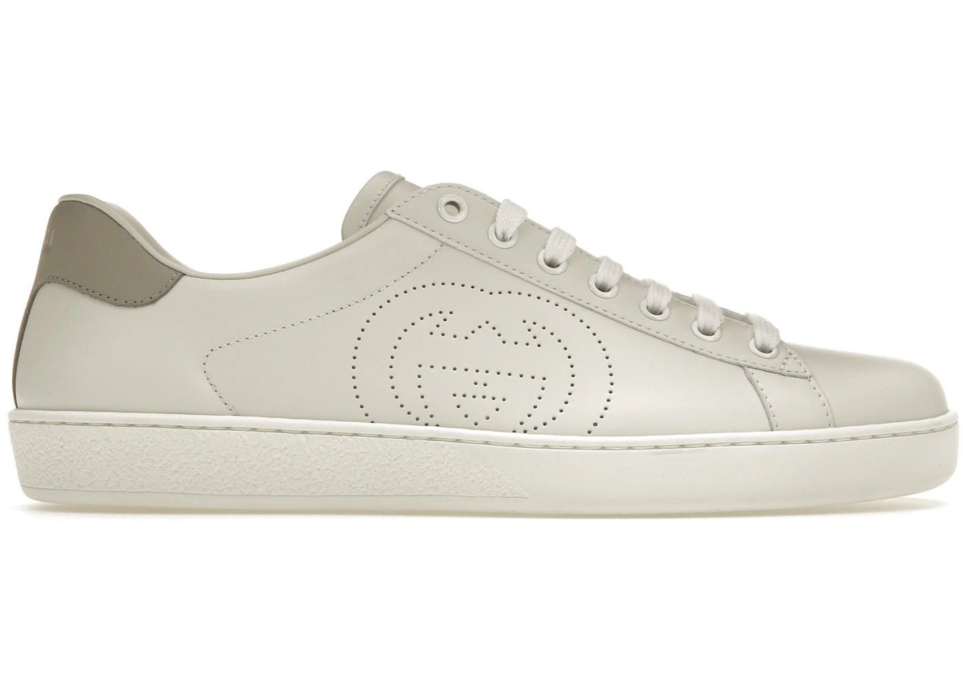 Gucci Ace-Perforated Interlocking G White