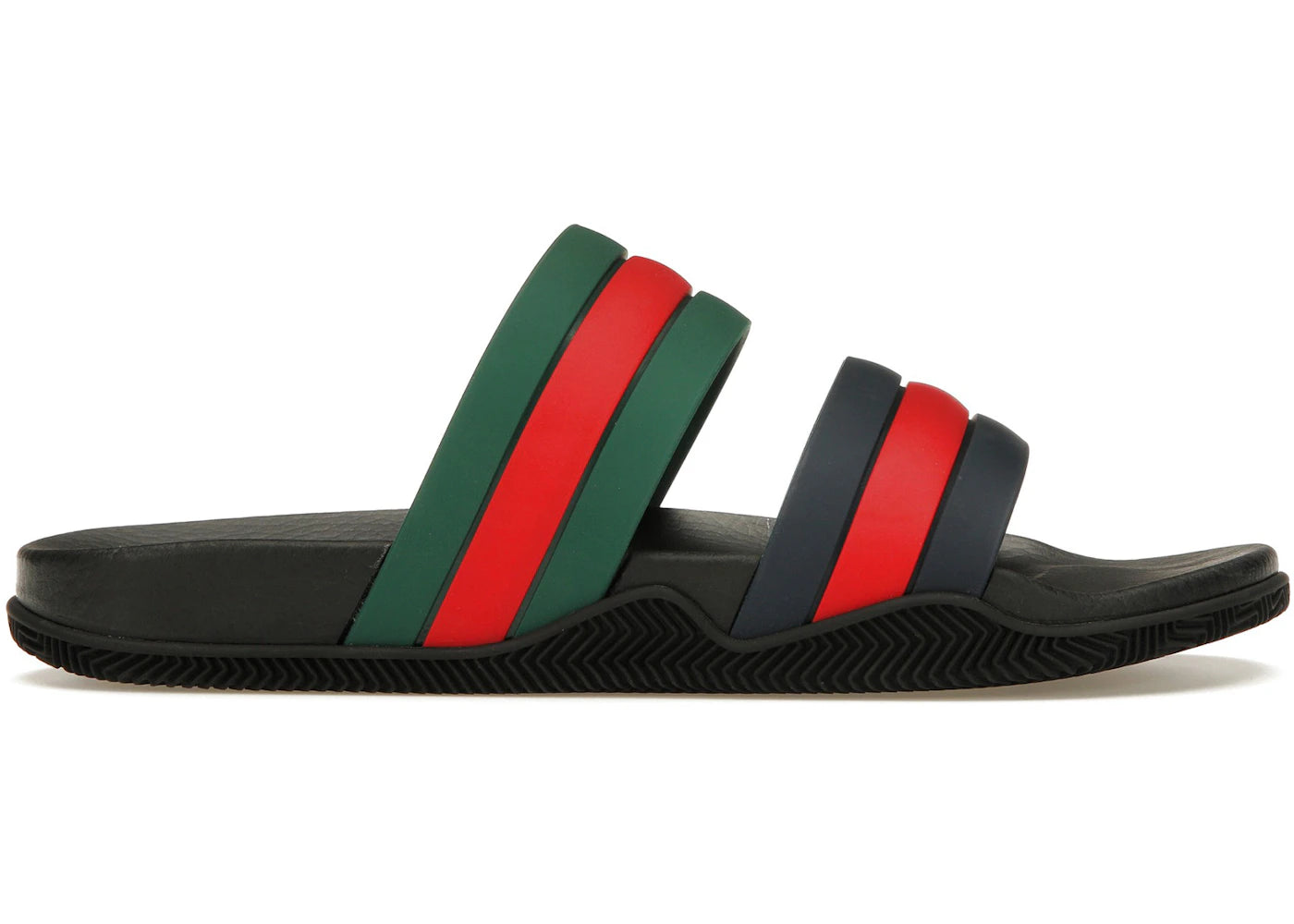 Gucci Agrado Grg Rubber Slide-Black Blue Green Red