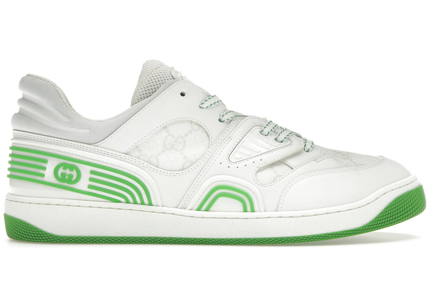Gucci Basket Low-White Demetra Green