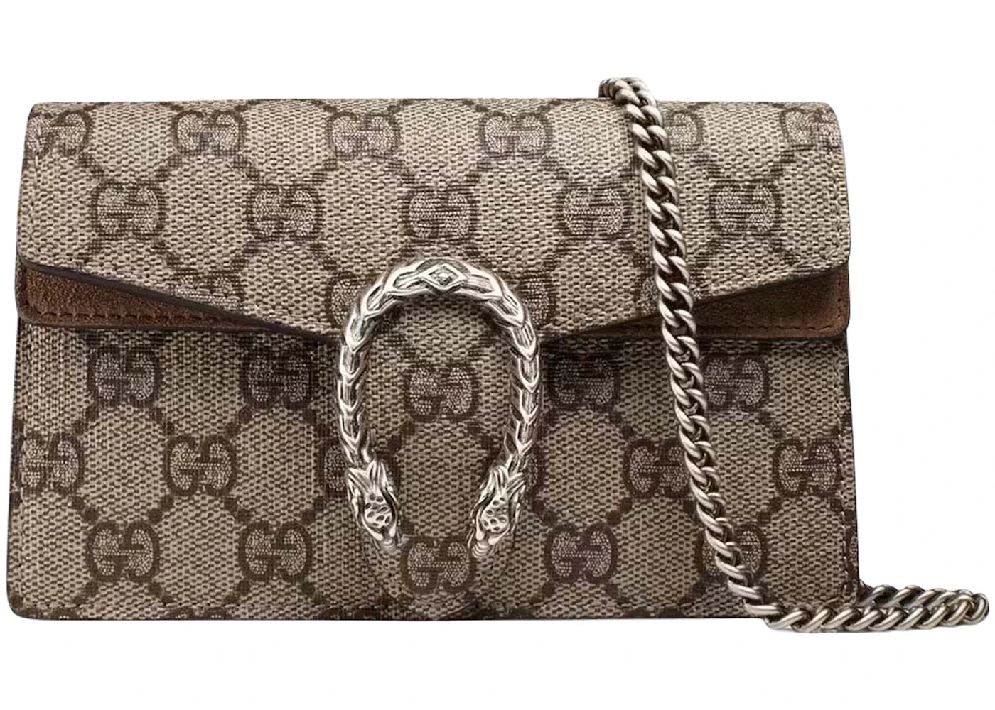 Gucci Dionysus GG Supreme Super Mini Bag Taupe - main view