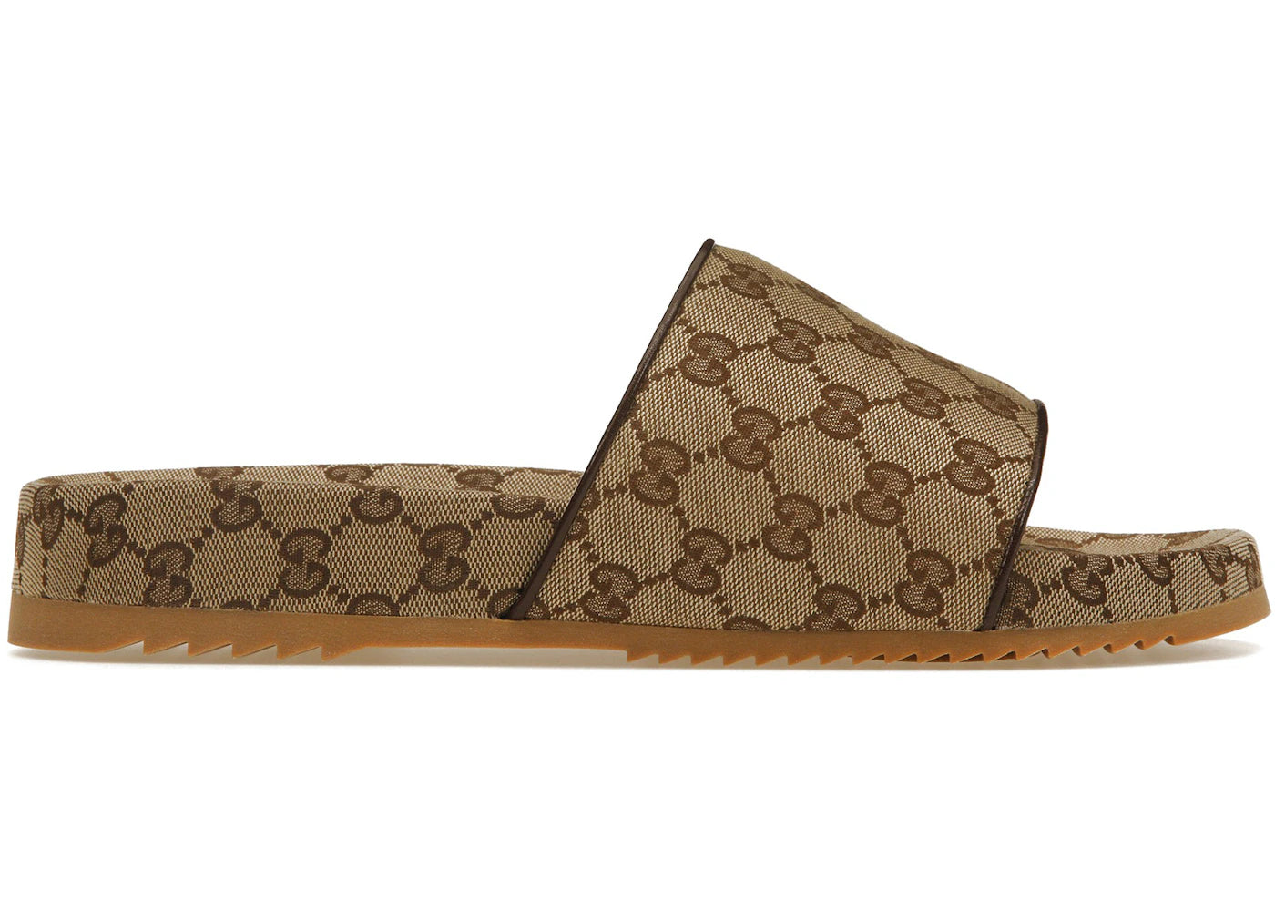 Gucci GG Slide-Beige Canvas