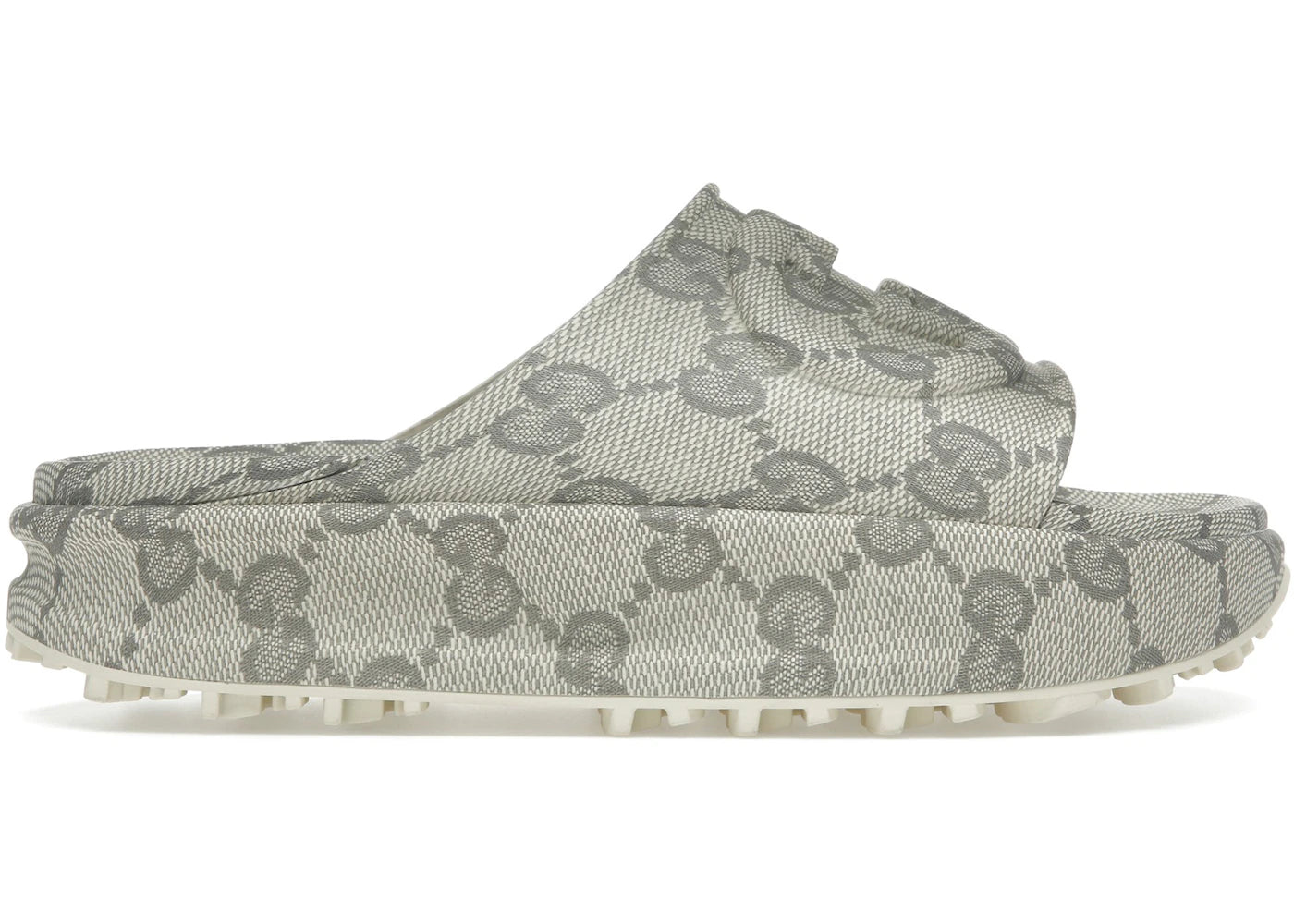Gucci GG Slide Sandal-Interlocking G Beige Ebony