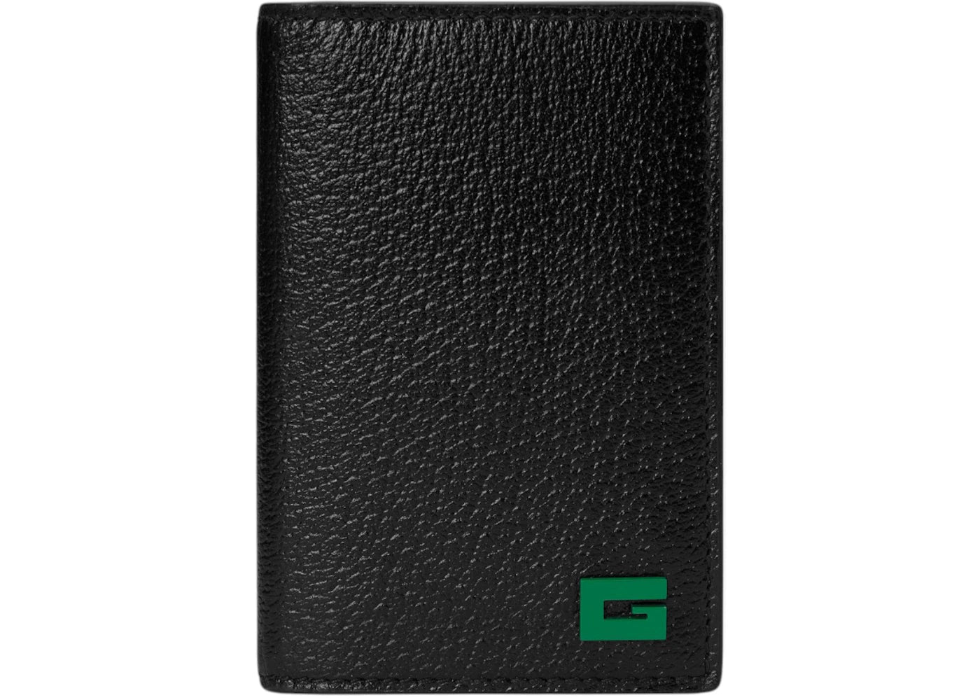 Gucci Logo G Bifold Long Card Holder Black/Green