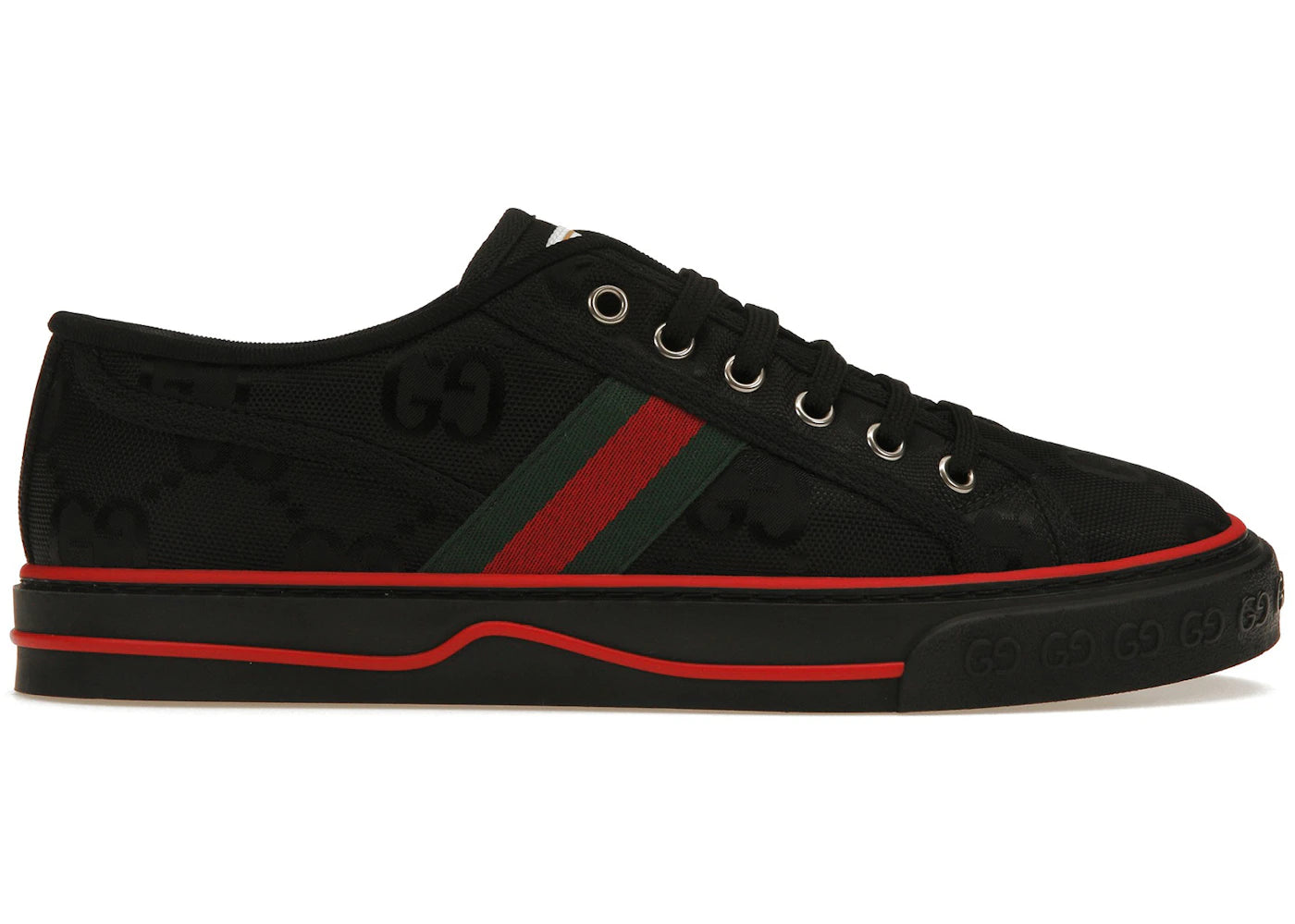 Gucci Off The Grid Tennis 1977 Low-ECONYL Black GG Green Red