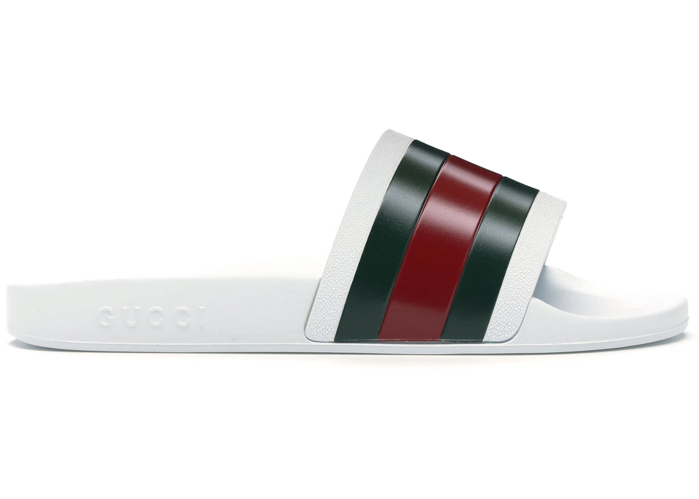 Gucci Pursuit Pool Slides-White