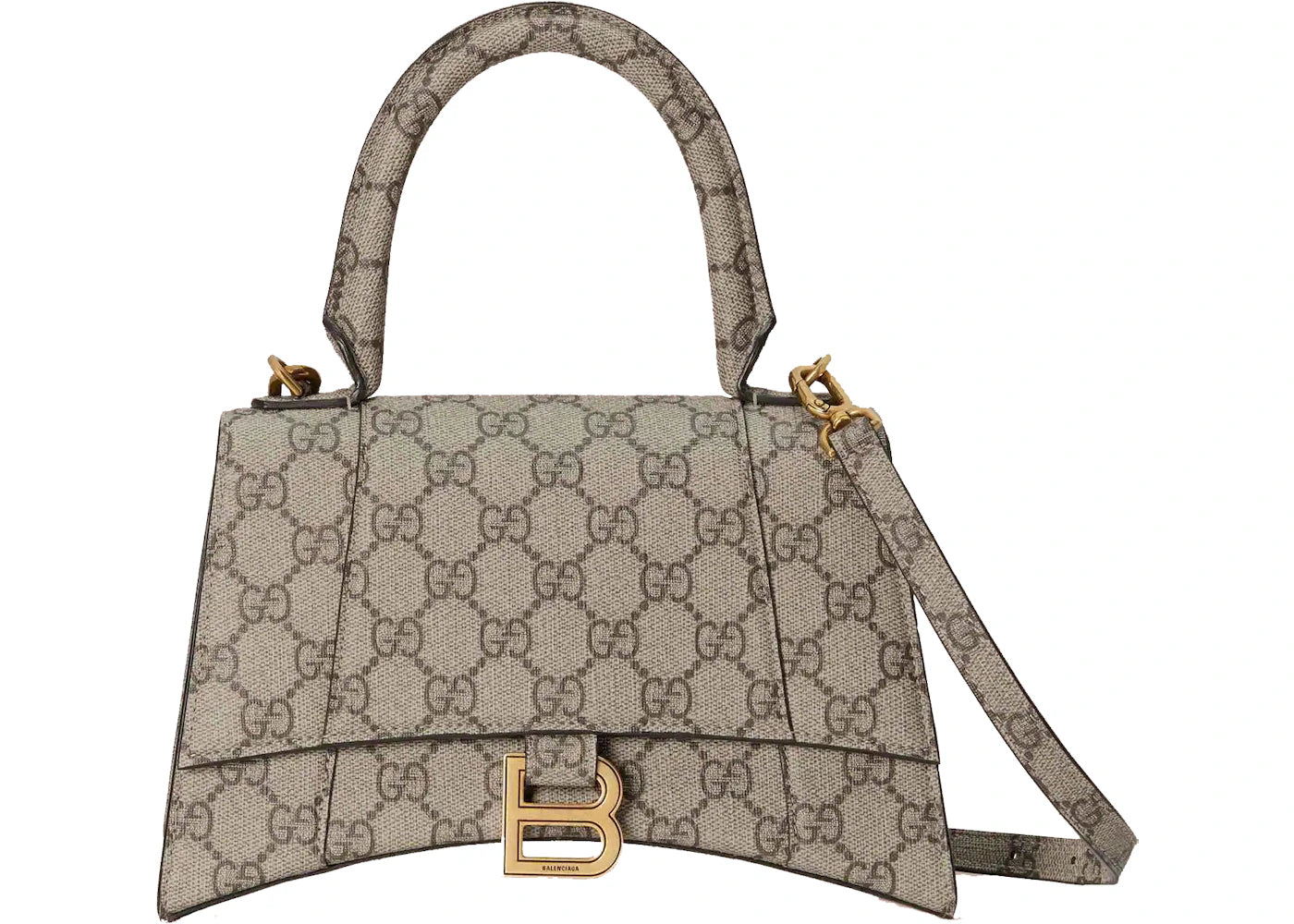 Gucci x Balenciaga The Hacker Project Small Hourglass Bag Beige/Ebony - main view