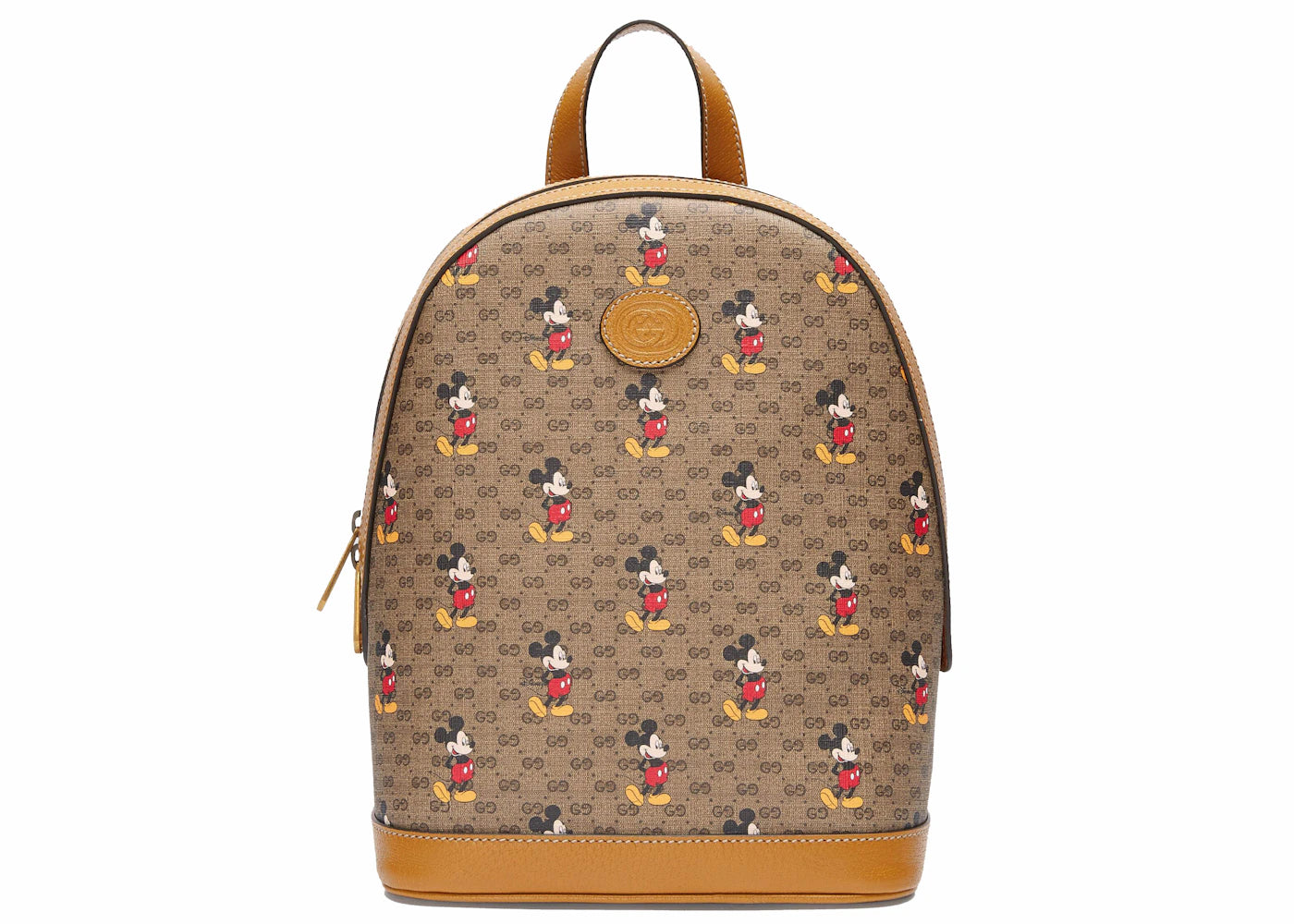Gucci x Disney Backpack Mini GG Supreme Mickey Mouse Small Beige - main view