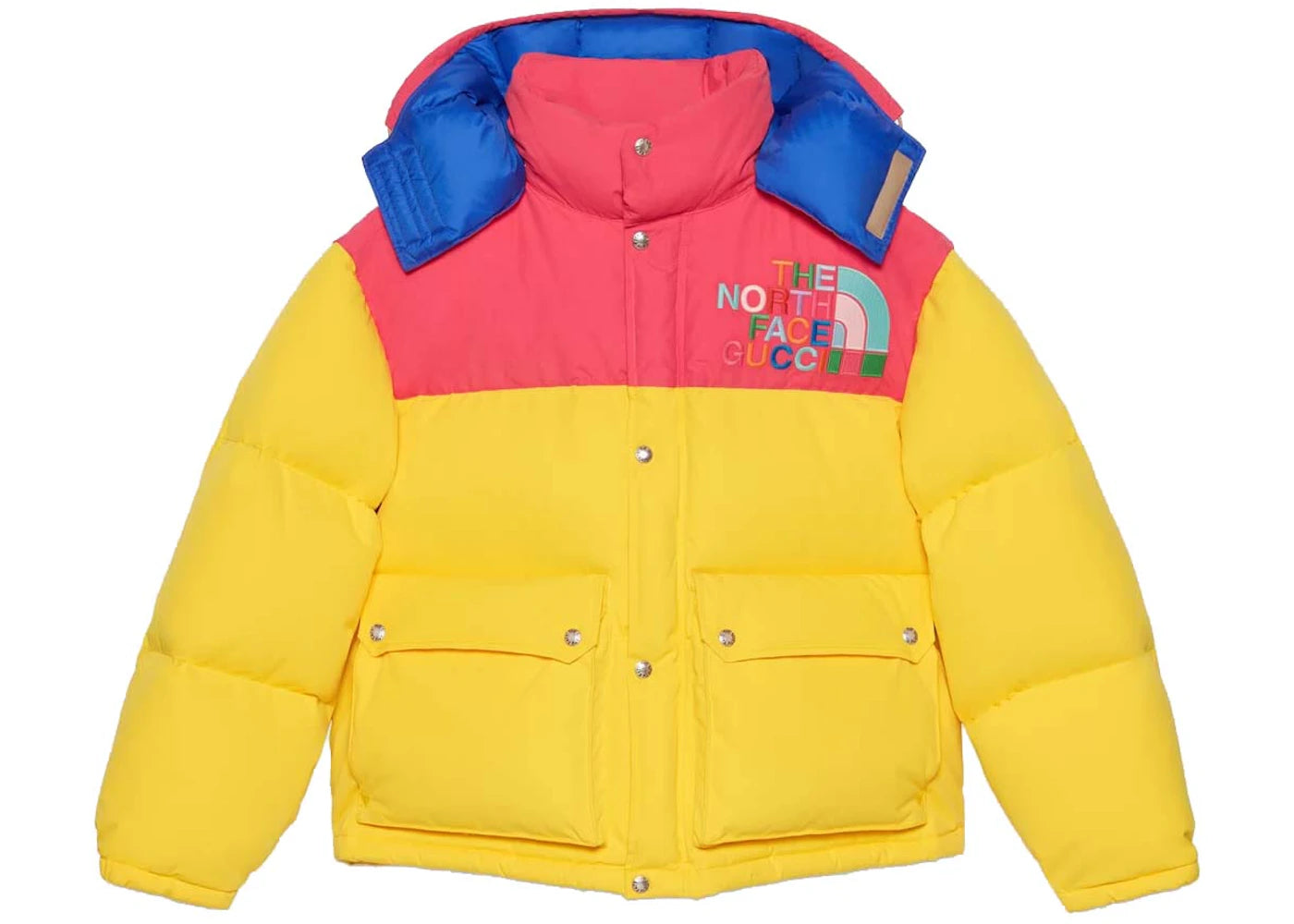 Gucci x The North Face Down Jacket-Yellow/Multicolor