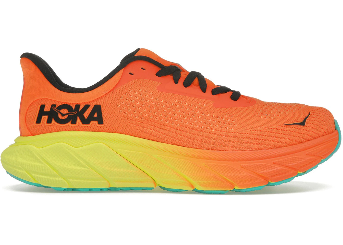 Hoka One One Arahi 7-Electric Tangerine Black (Femme)