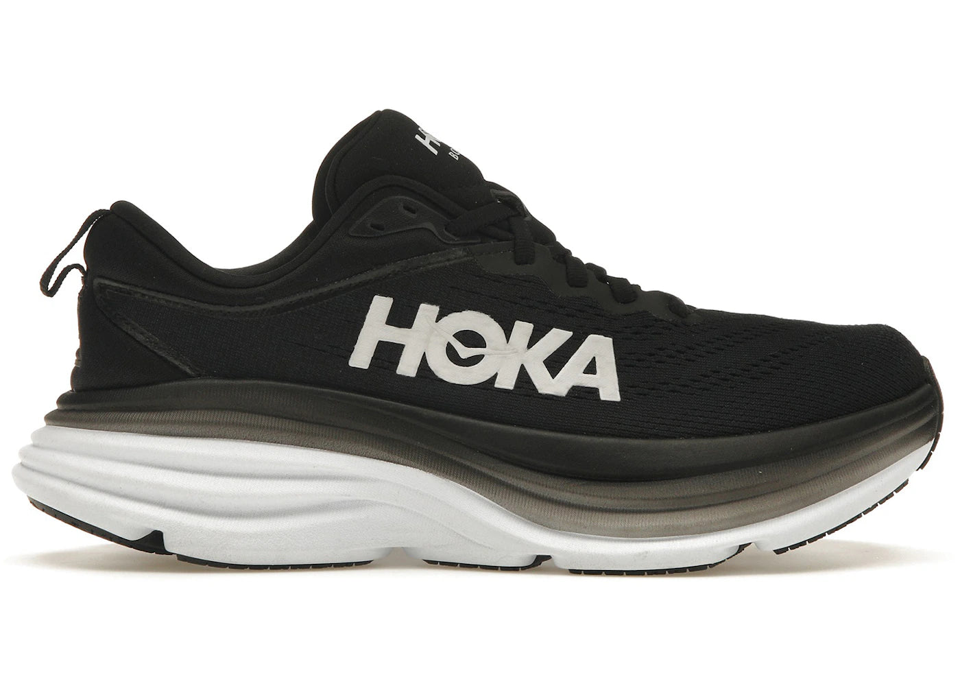 Hoka One One Bondi 8-Black White (Women's)