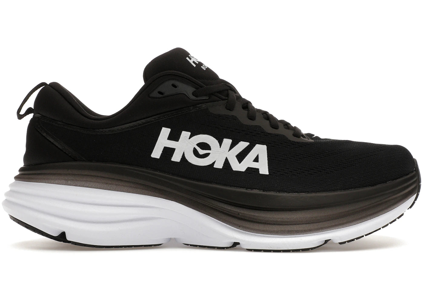 Hoka One One Bondi 8 - Noir et blanc
