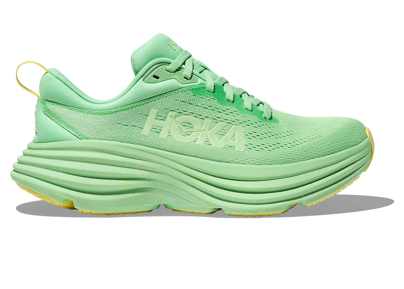 Hoka One One Bondi 8-Lime Glow Lemonade (Women's)