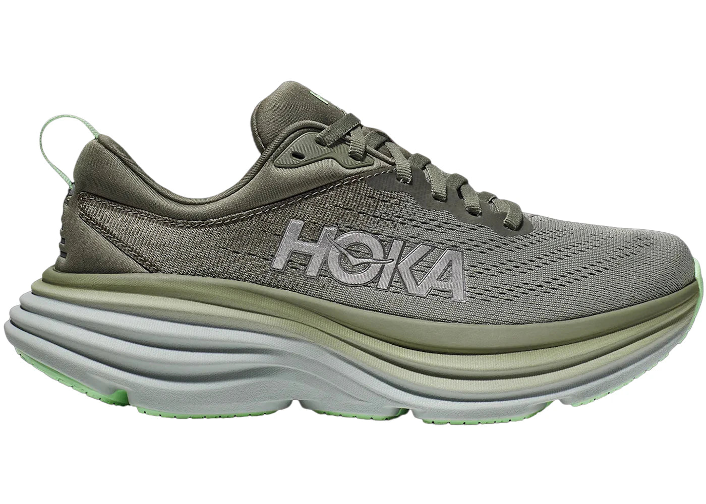 Hoka One One Bondi 8-Olive Haze Mercury