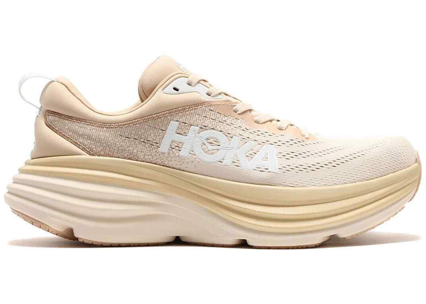 Hoka One One Bondi 8-Shifting Sand Eggnog
