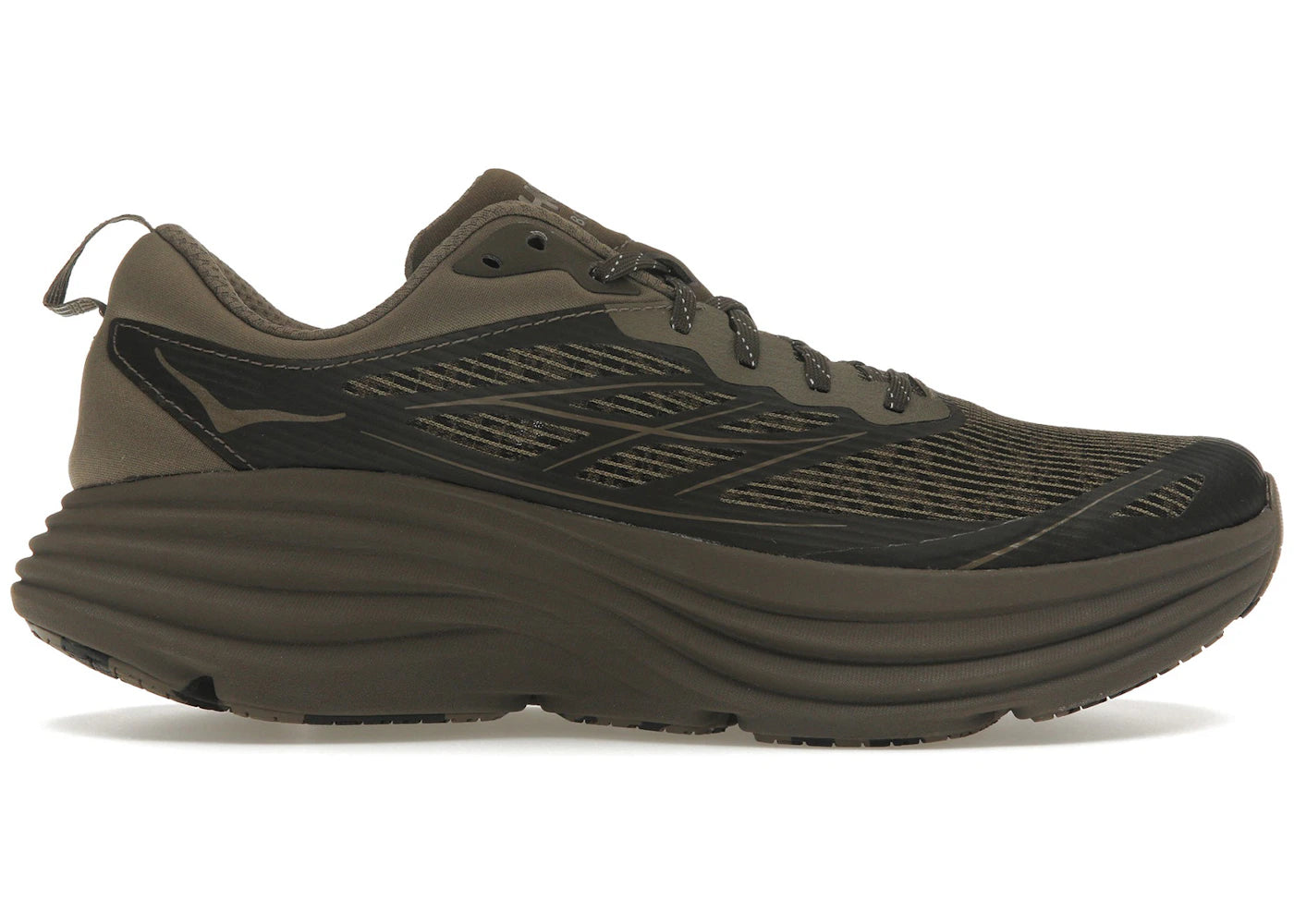 Hoka One One Bondi 8 Caged-Stealth/Tech Umber