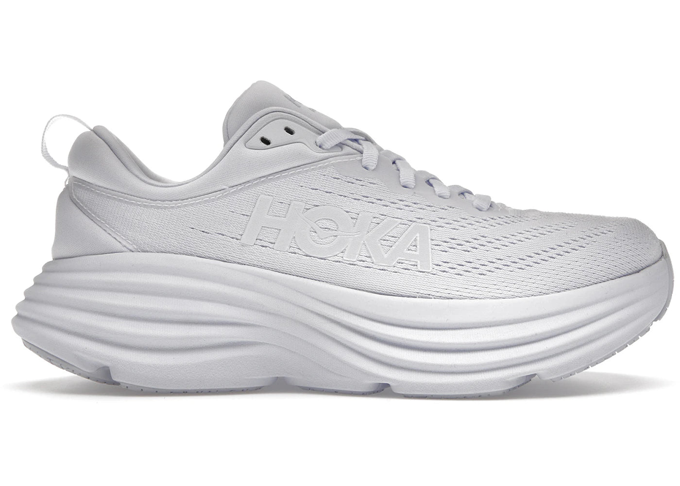 Hoka One One Bondi 8-Triple White (Women's)