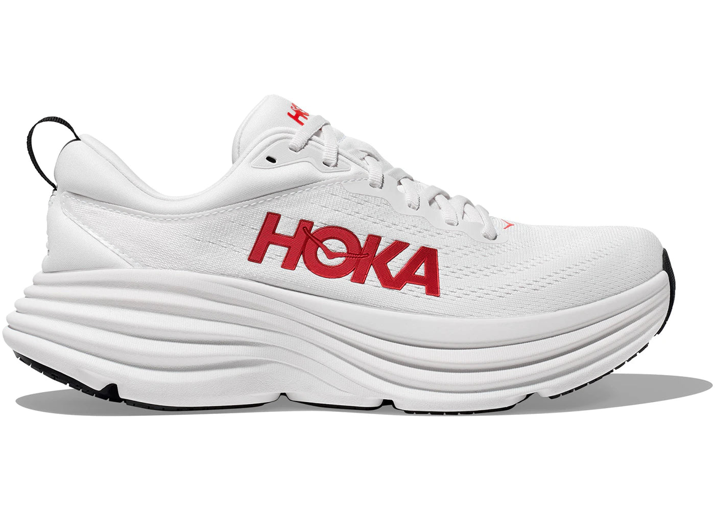 Hoka One One Bondi 8-White Vermillion