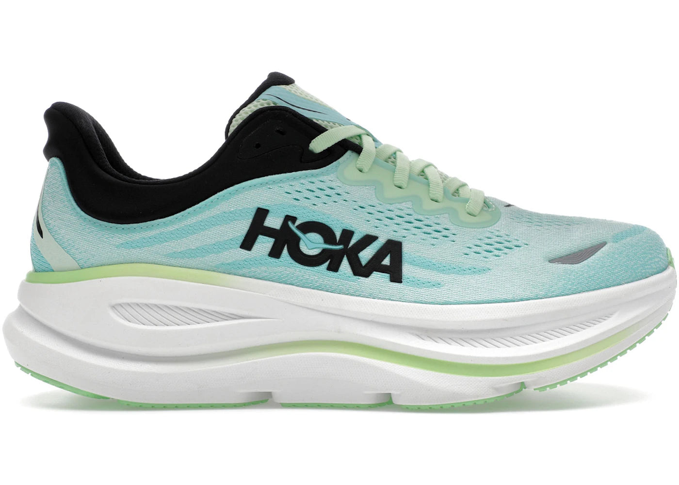 Hoka One One Bondi 9-Luna Moth Blue Spark