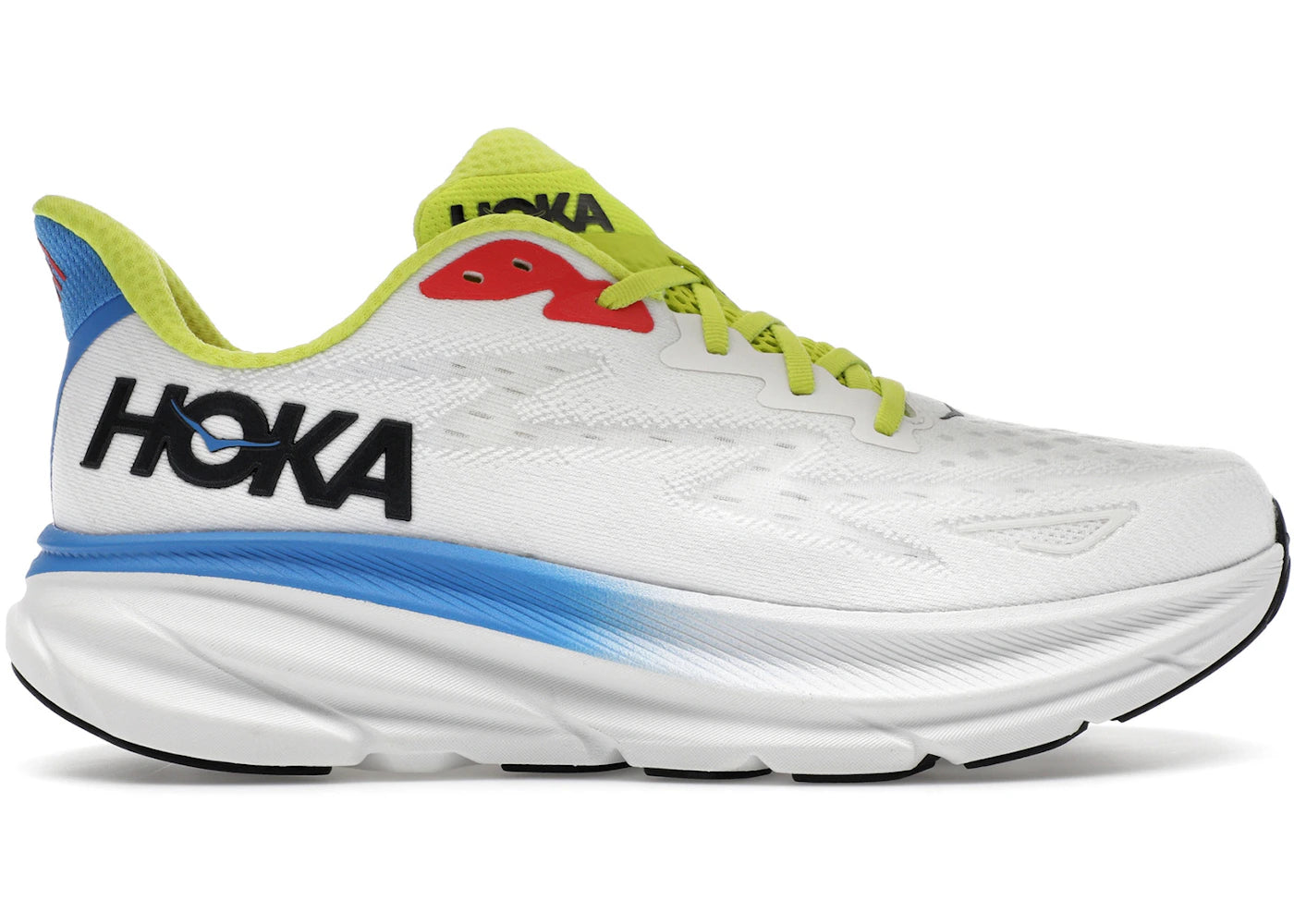 Hoka One One Clifton 9 - Blanc De Blanc Virtuel Bleu