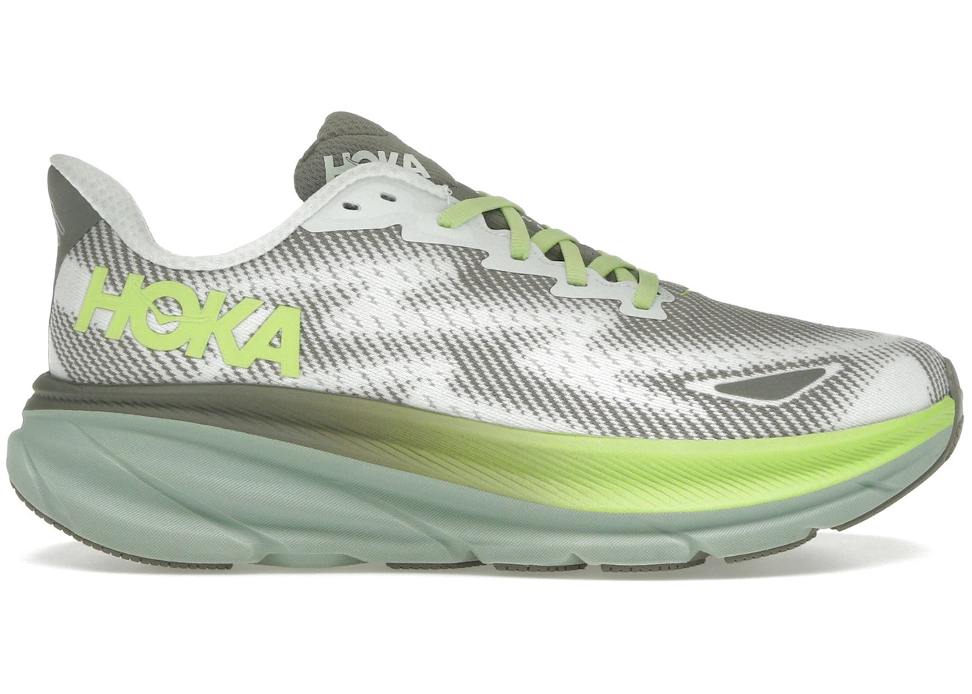 Hoka One One Clifton 9 Gore-Tex-Slate Aloe Vera