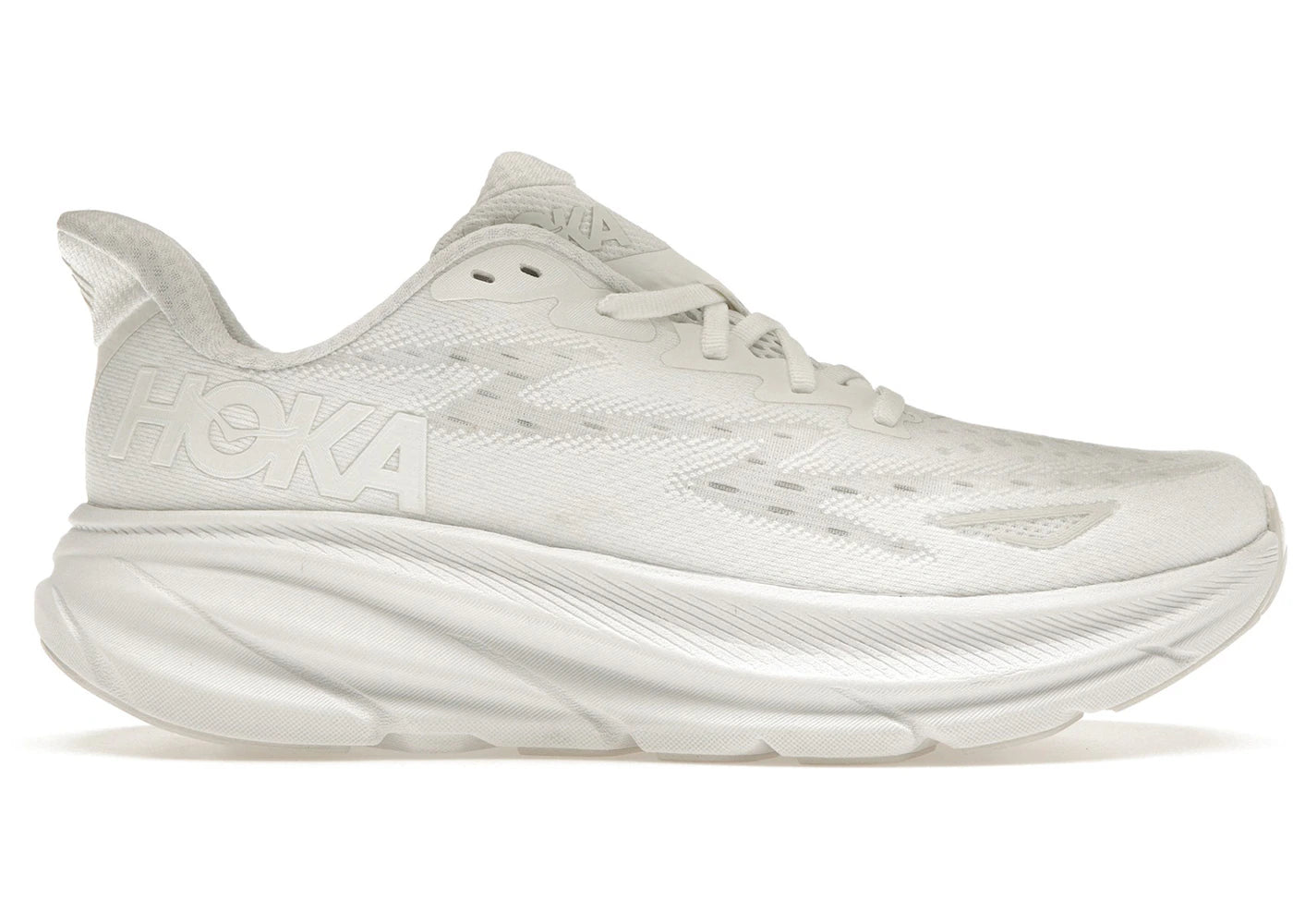 Hoka One One Clifton 9-White (Women's)