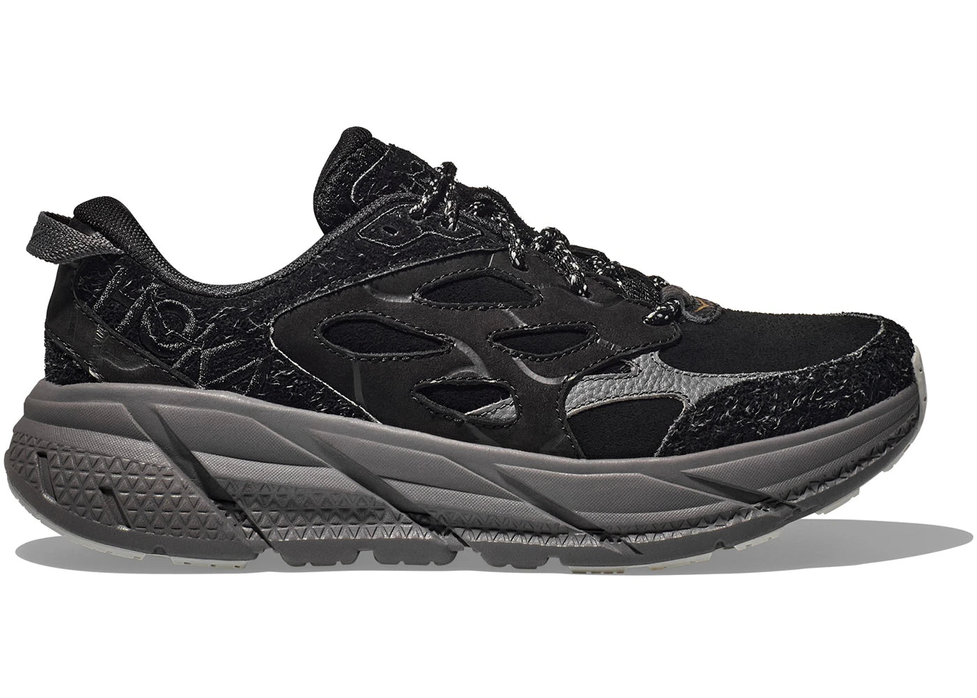 Hoka One One Clifton L-Elite Terrain System Black Satellite Grey