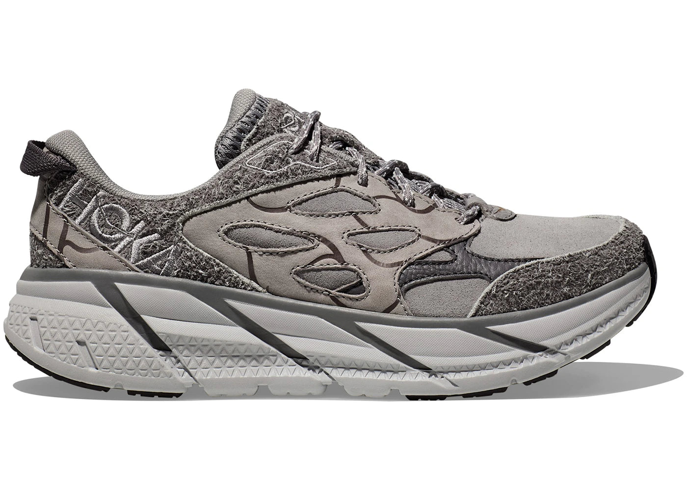 Hoka One One Clifton L-Elite Terrain System Galactic Gray