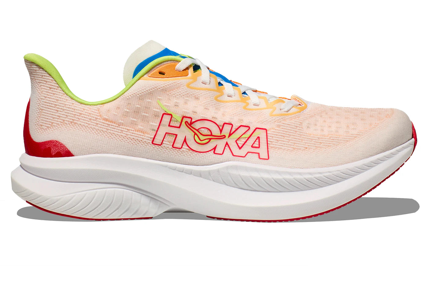 Hoka One One Mach 6-White Solar Flare