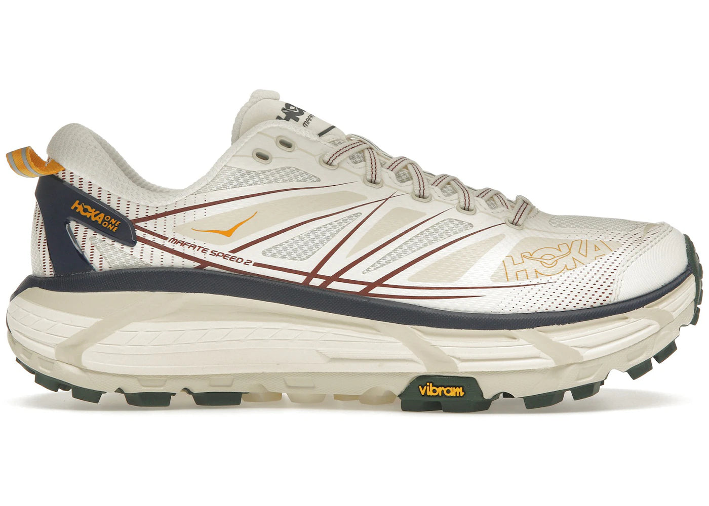Hoka One One Mafate Speed ​​2 - Lait d'avoine albâtre