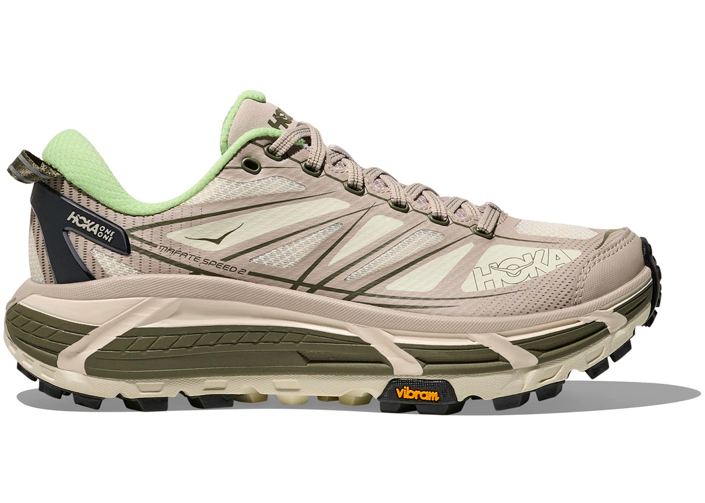 Hoka One One Mafate Speed ​​2-Putty Eucalyptus