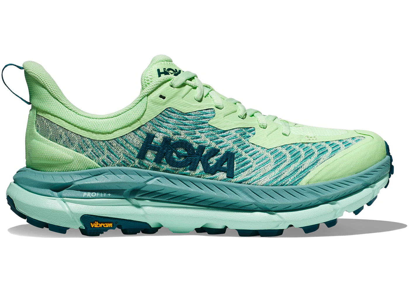 Hoka One One Mafate Speed 4-Lime Glow Ocean Mist (Women's)