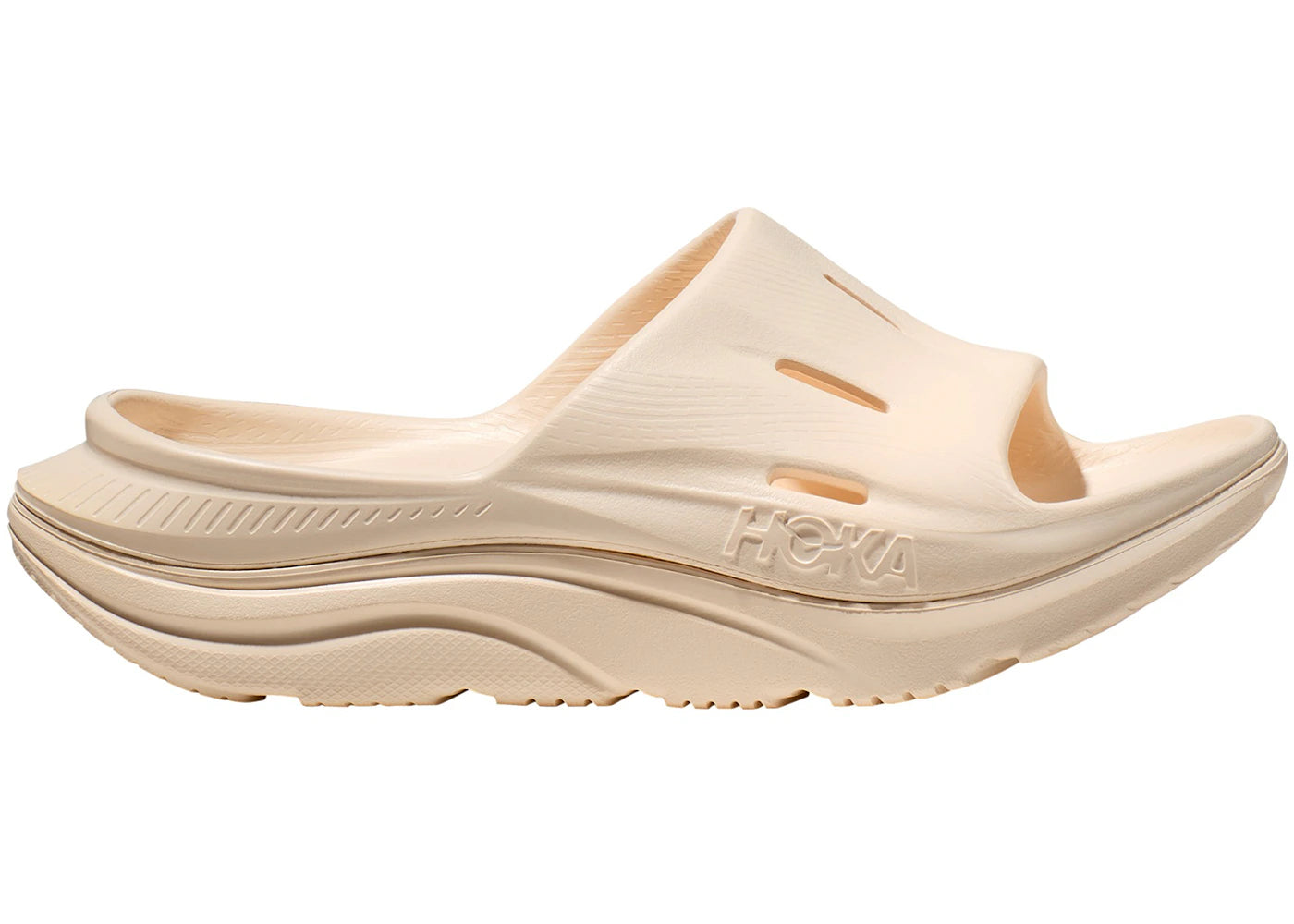Hoka One One Ora Recovery Slide 3-Vanilla
