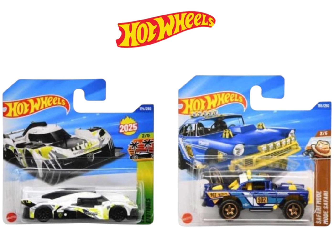 Hot Wheels Set of 2 Hot Wheels 1:64 Scale Mystery Random Assortment Packs Black - main view