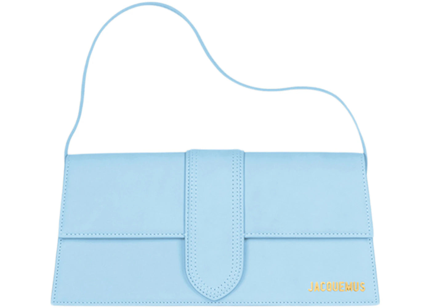 Jacquemus Le Bambino Long Flap Shoulder Bag-Light Blue