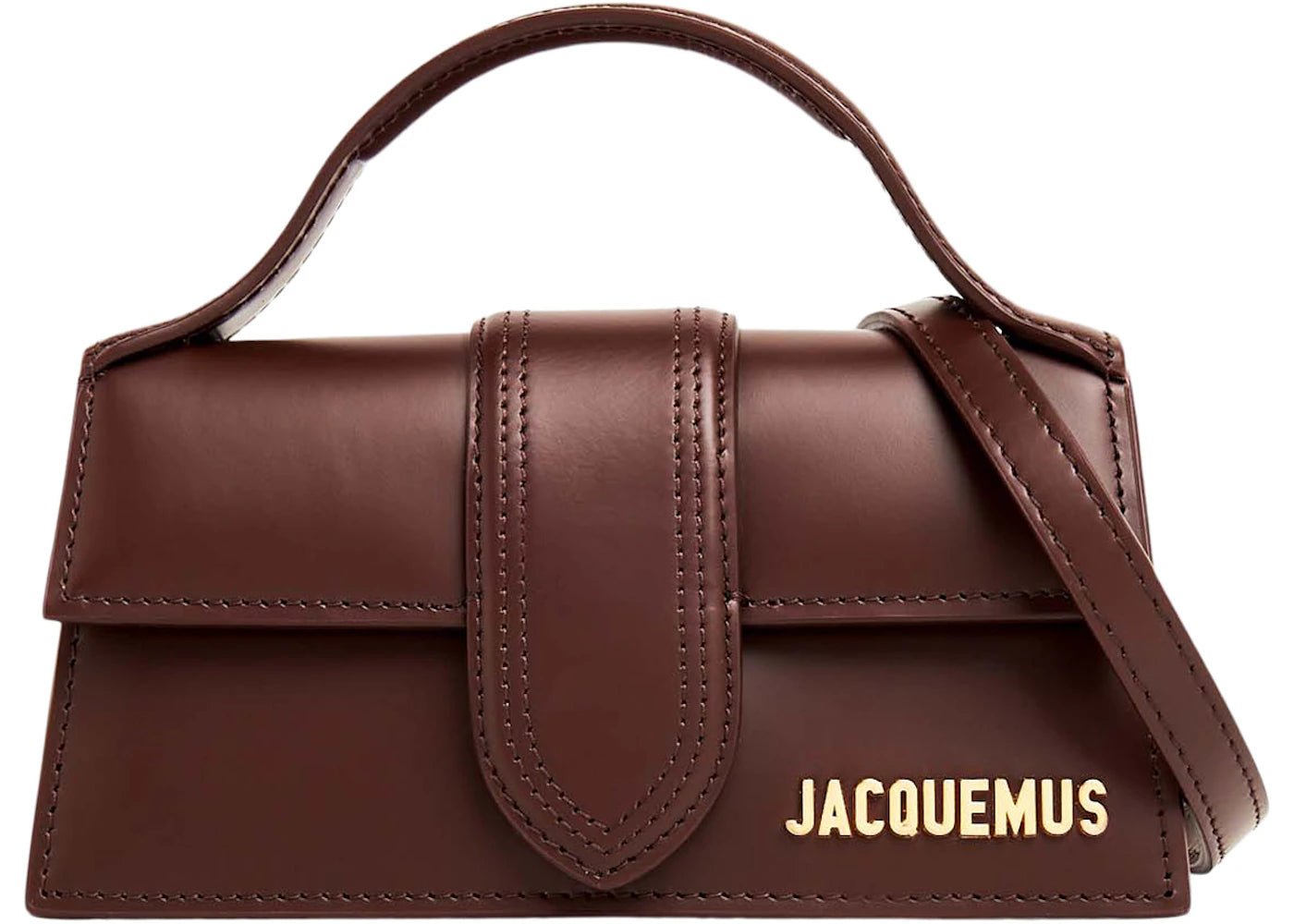 Jacquemus Le Bambino Mini Flap Bag Dark Brown - main view