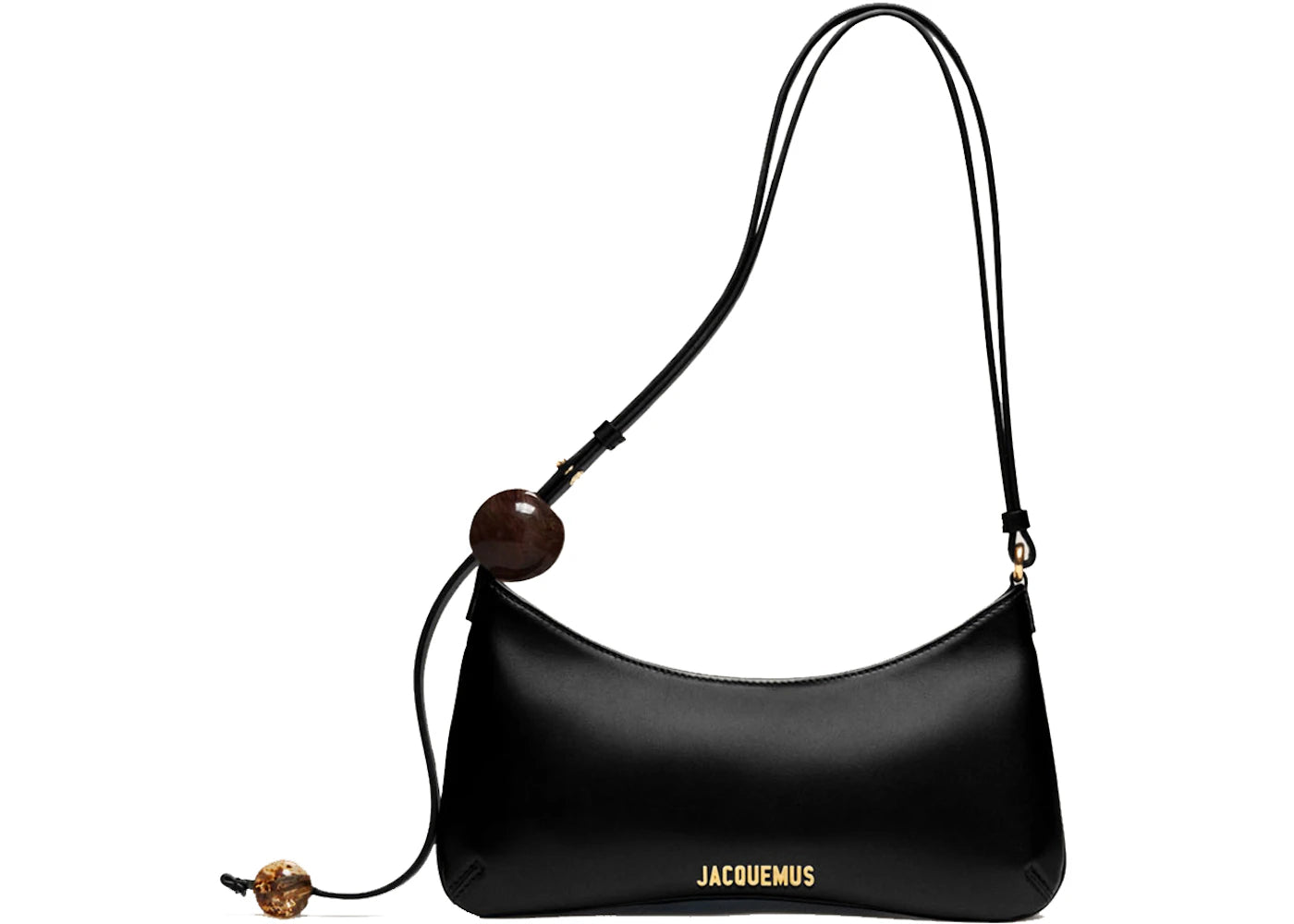 Jacquemus Le Bisou Perle Shoulder Bag-Black